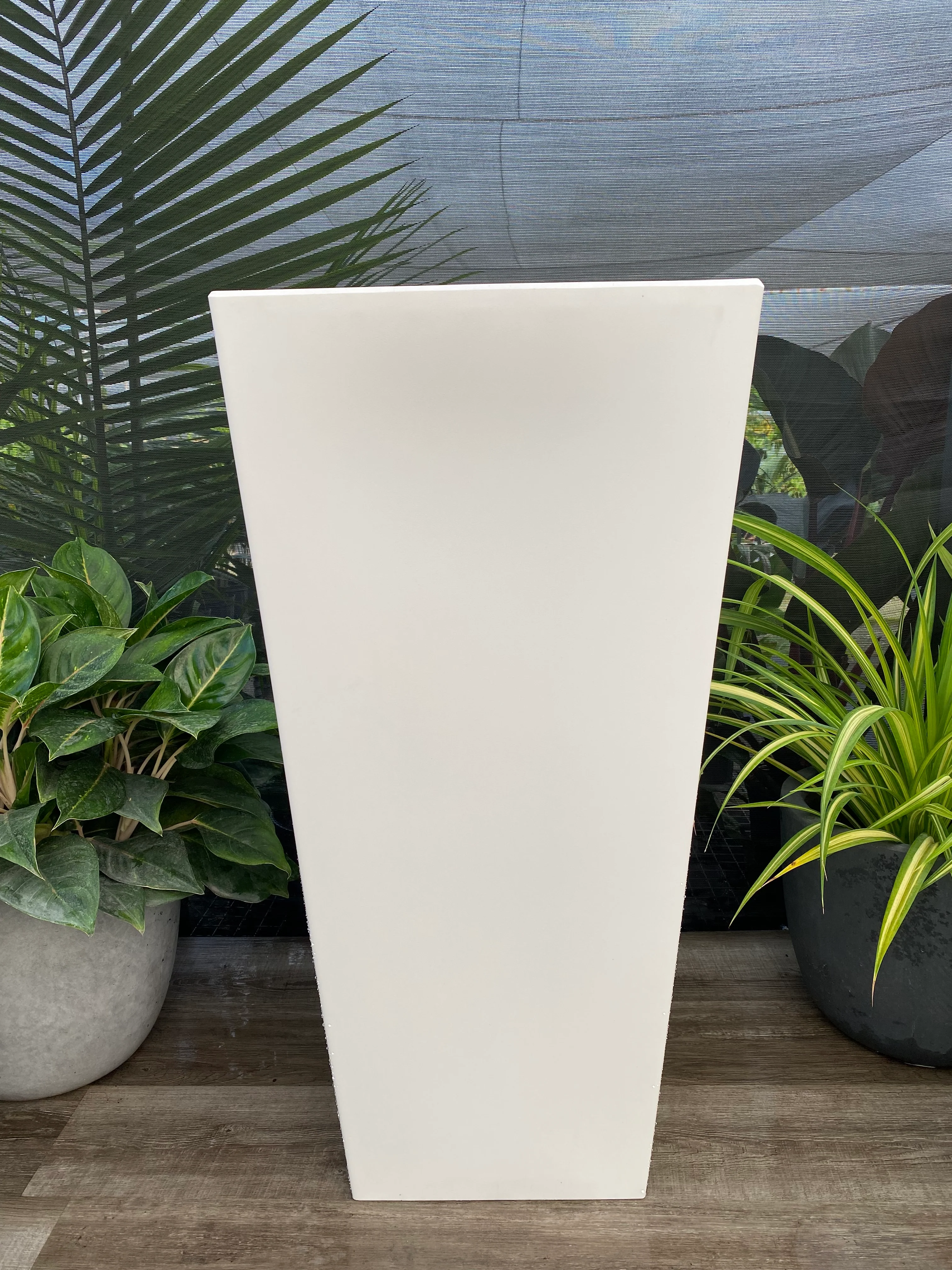 Tall Modern Planter Pot, Tapered Square Design - Image 5